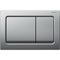 Geberit Alpha01 Square Dual Flush Plate Matt Chrome | 115.055.46.1