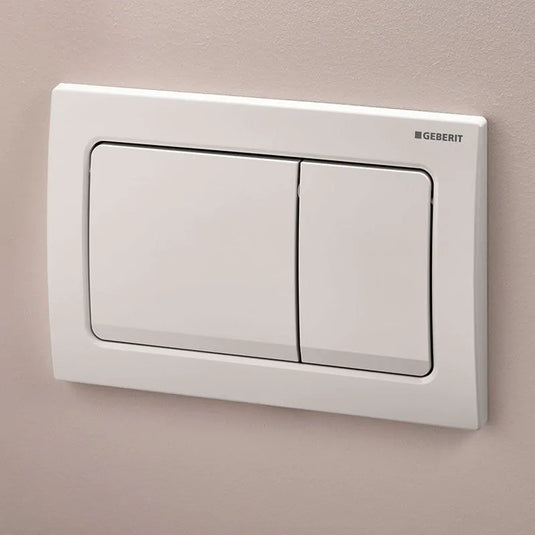 Geberit Alpha01 Square Dual Flush Plate White | 115.055.11.1