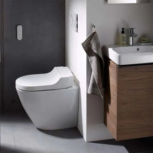 Geberit AquaClean Tuma Comfort Complete Back To Wall Pan White | 146.310.11.1