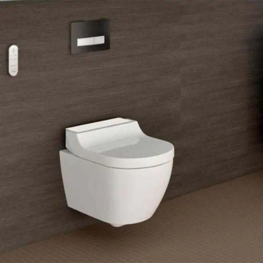 Geberit AquaClean Tuma Comfort Soft Close Toilet Seat Steel | 146.278.FW.1