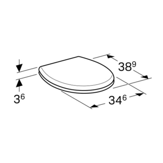 Geberit Bambini Soft Close Toilet Seat & Cover White | 573334000