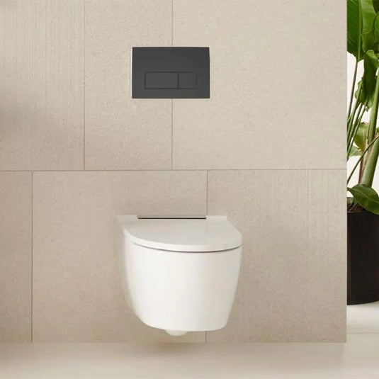 Geberit Delta50 Dual Flush Plate Matt Black | 115.119.14.1