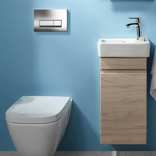 Geberit Delta50 Square Dual Flush Plate Gloss Chrome | 115.105.21.5 - Envy Bathrooms Ltd