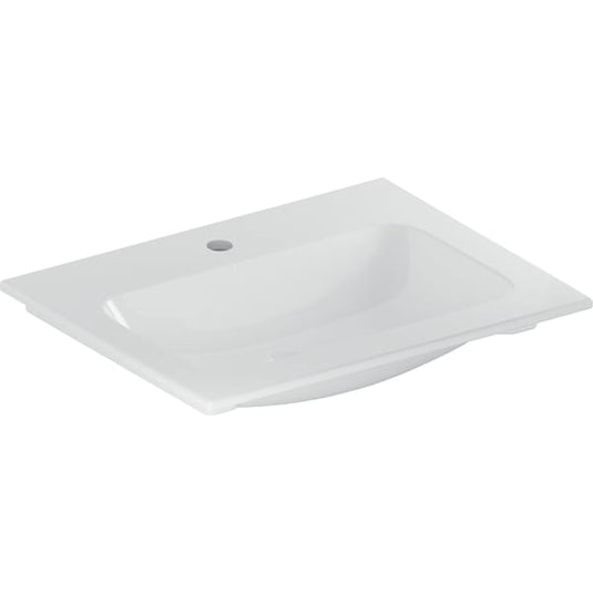 Geberit iCon 600mm Vanity Basin 1 Tap Hole & Overflow | 501.843.00.1
