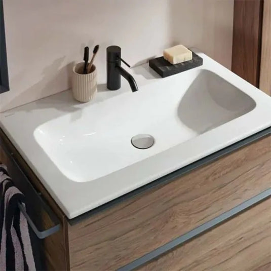 Geberit iCon 600mm Vanity Basin 1 Tap Hole & Overflow | 501.843.00.1