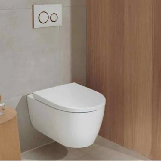 Geberit iCon Rimfree Wall Hung Pan with Soft Close Seat White | 501.664.00.1