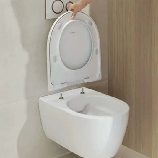 Geberit iCon Soft Close Toilet Seat with EasyMount Hinges | 501.660.01.1