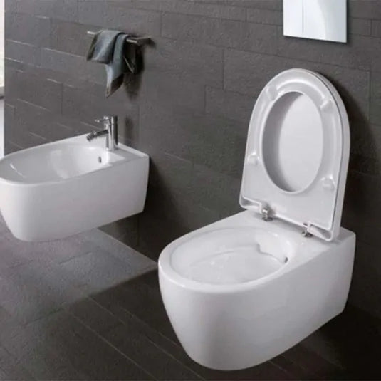 Geberit iCon Soft Close Toilet Seat with Quick Release Hinges | 500.670.01.1