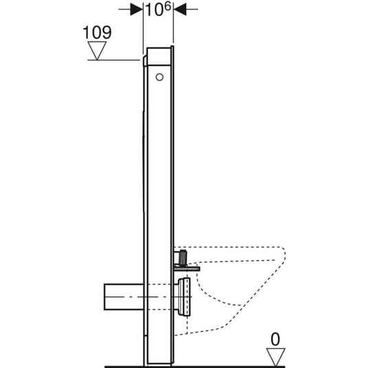 Geberit Monolith WC Sanitary Module Wall-Hung Installation | 131.031.SI.5