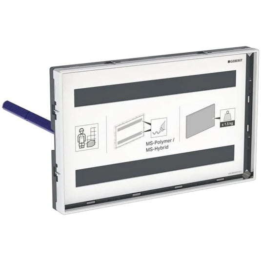 Geberit Omega Dual Flush Cover Plate for Customisation with Sight Frame | 115.088.00.1