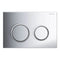 Geberit Omega20 Round Dual Flush Plate Matt & Gloss Chrome | 115.085.KH.1