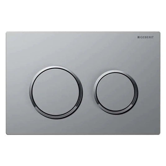 Geberit Omega20 Round Dual Flush Plate Matt Chrome | 115.085.JQ.1