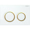 Geberit Omega20 Round Dual Flush Plate White & Gold | 115.085.KK.1