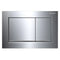 Geberit Omega20 Square Dual Flush Plate Gloss & Matt Chrome | 115.080.KH.1