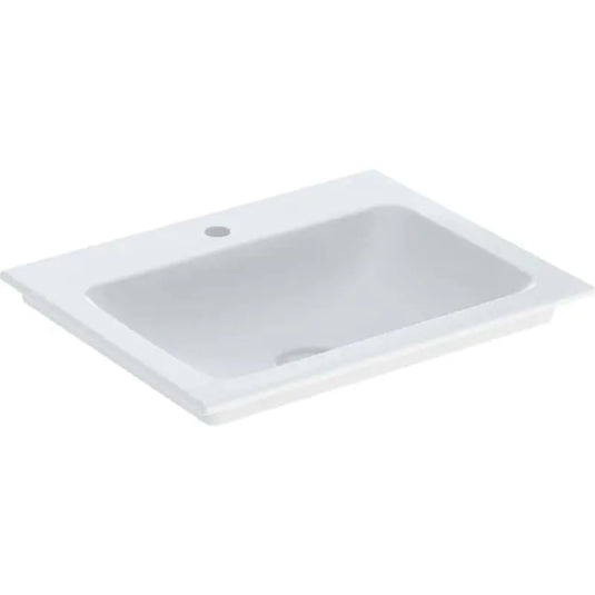 Geberit ONE 600mm Vanity Basin 1 Tap Hole Without Overflow | 505.010.01.1