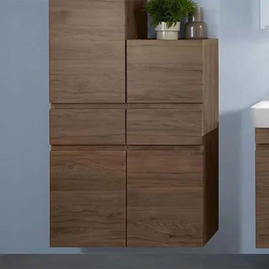 Geberit Renova Plan 105cm Medium Level Bathroom Wall Cabinet Hickory | 501.922.JR.1