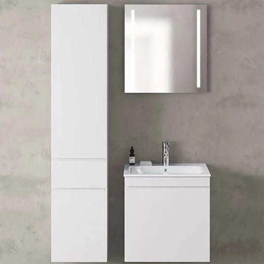 Geberit Renova Plan 180cm Tall Bathroom Cabinet Gloss White | 501.923.01.1