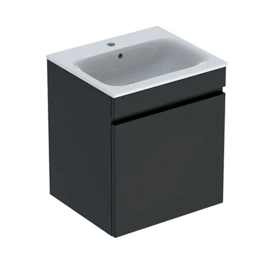 Geberit Renova Plan 550mm Slim Rim Vanity Unit & Basin Lava | 501.914.JK.1