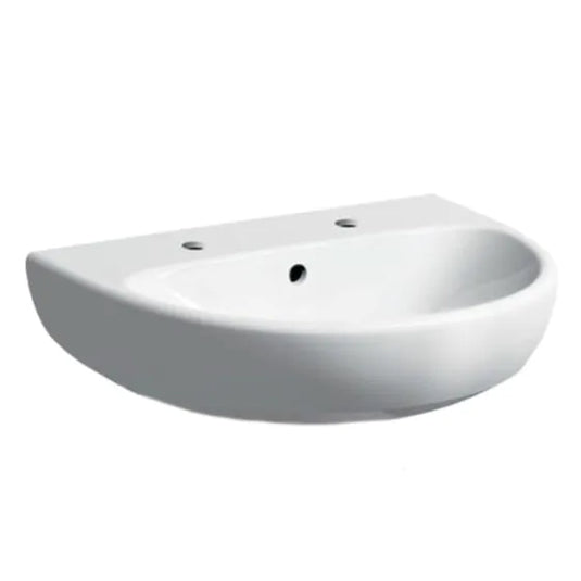 Geberit Selnova 600mm Countertop Basin 2 Tap Holes | 501.402.00.7