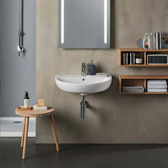 Geberit Selnova 650mm Countertop Basin 1 Tap Hole | 500.297.01.7