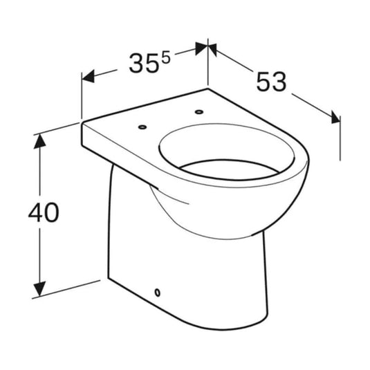 Geberit Selnova Back To Wall Pan White | 501.043.00.6