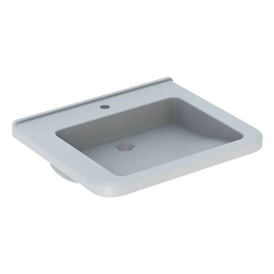 Geberit Selnova Comfort Square 650mm Countertop Basin 1 Tap Hole | 500.789.01.7