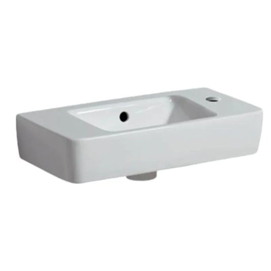 Geberit Selnova Compact 500mm RH Countertop Basin 1 Tap Hole | 501.507.00.7