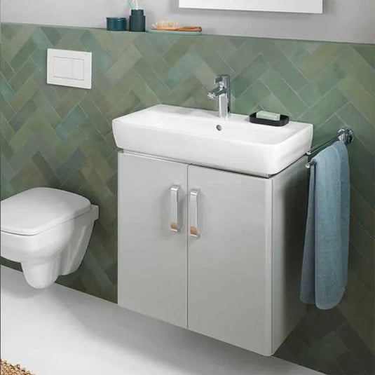 Geberit Selnova Compact 600mm Wash Basin 1 Tap Hole | 501.511.00.7