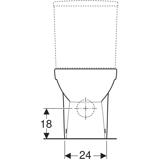 Geberit Selnova Compact Rimless Semi-Shrouded Close Coupled Pan | 500.478.01.7