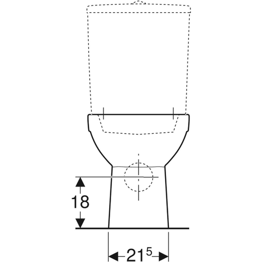 Geberit Selnova Rimless Semi-Shrouded Close Coupled Pan | 500.285.01.6