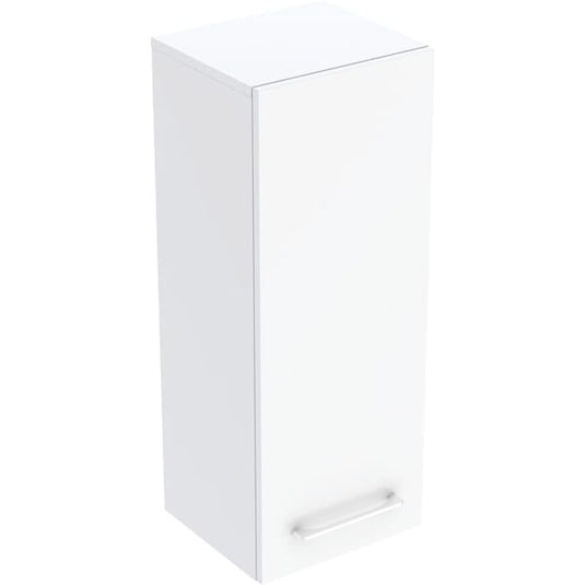Geberit Selnova Square 1 Door Tall Bathroom Cabinet 330mm White | 501.276.00.1
