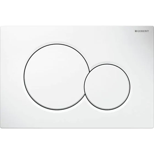 Geberit Sigma01 Round Dual Flush Plate Alpine White | 115.770.11.5
