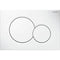 Geberit Sigma01 Round Dual Flush Plate Alpine White | 115.770.11.5