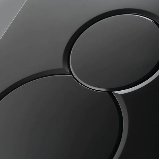 Geberit Sigma01 Round Dual Flush Plate Black | 115.770.DW.5