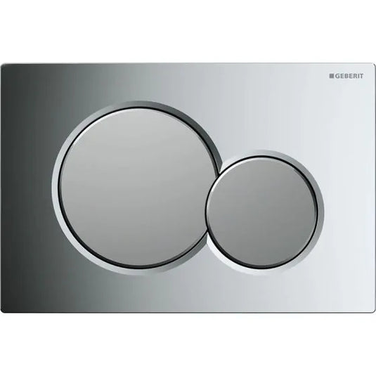 Geberit Sigma01 Round Dual Flush Plate Matt & Gloss Chrome | 115.770.KA.5