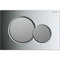Geberit Sigma01 Round Dual Flush Plate Matt & Gloss Chrome | 115.770.KA.5