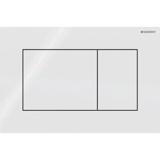 Geberit Sigma01 Square Dual Flush Plate Alpine White | 115.660.11.1