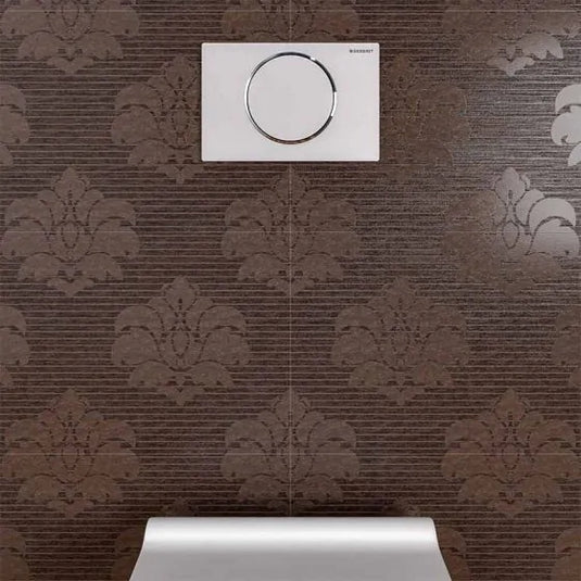 Geberit Sigma10 Round Single Flush Plate Matt & Gloss White | 115.758.KJ.5