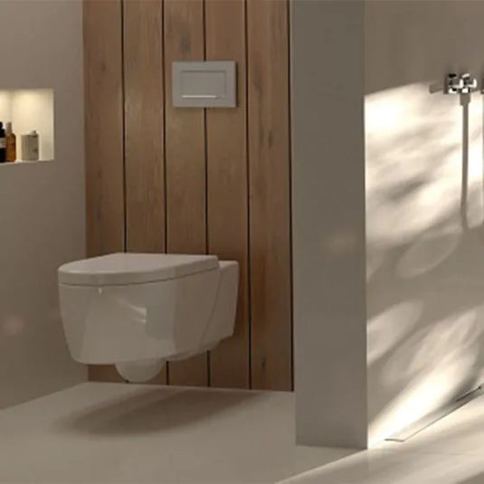 Geberit Sigma10 Square Single Flush Plate Stop & Go Screwable Gloss Chrome | 115.893.KY.1