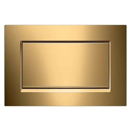 Geberit Sigma10 Square Single Flush Plate Stop & Go Screwable Gold | 115.893.45.1