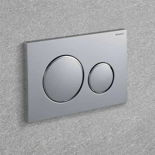 Geberit Sigma20 Round Dual Flush Plate Matt Chrome | 115.882.JQ.1