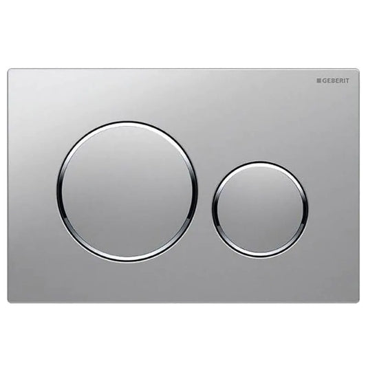 Geberit Sigma20 Round Dual Flush Plate Screwable Stainless Steel | 115.889.SN.1