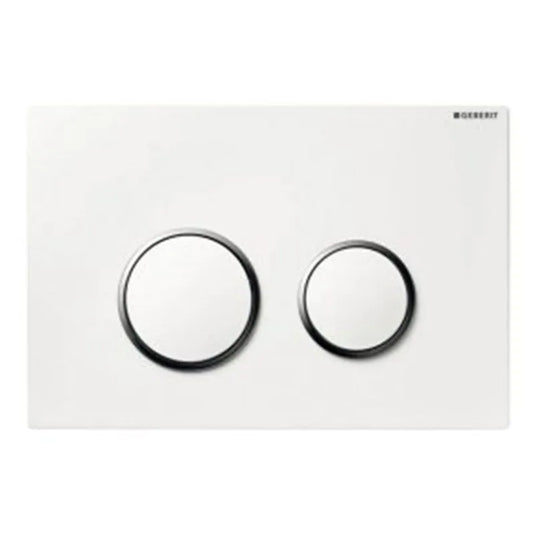 Geberit Sigma20 Round Dual Flush Plate White / Chrome | 115.882.KJ.1