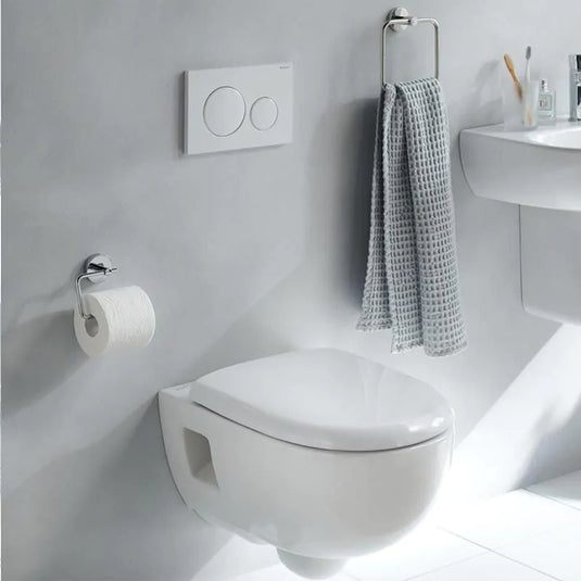 Geberit Sigma20 Round Dual Flush Plate White / Matt White | 115.882.11.1