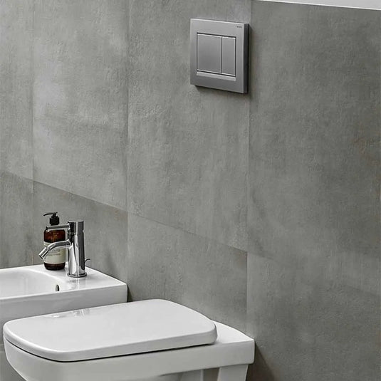 Geberit Sigma20 Square Dual Flush Plate Matt Chrome | 115.883.JQ.1