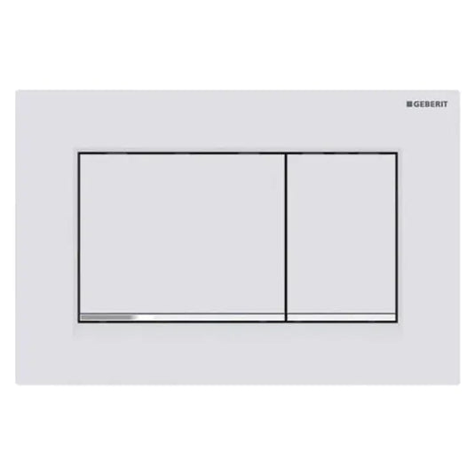 Geberit Sigma20 Square Dual Flush Plate White / Matt White | 115.883.11.1