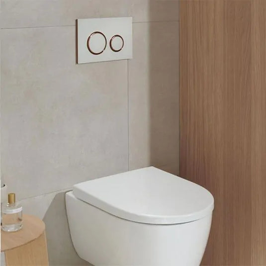 Geberit Sigma21 Dual Flush Control White / Red Gold White | 115.650.SI.1
