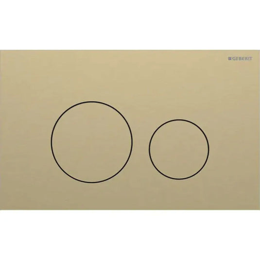 Geberit Sigma40 Round Dual Flush Plate Brushed Brass | 115.628.QF.1