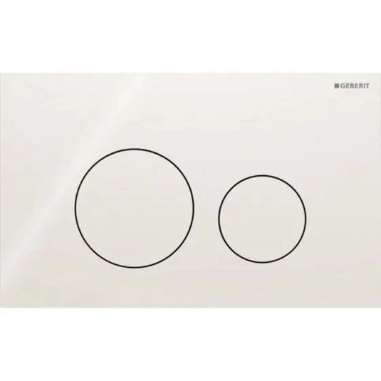 Geberit Sigma40 Round Dual Flush Plate Sand Grey Glass | 115.628.JL.1