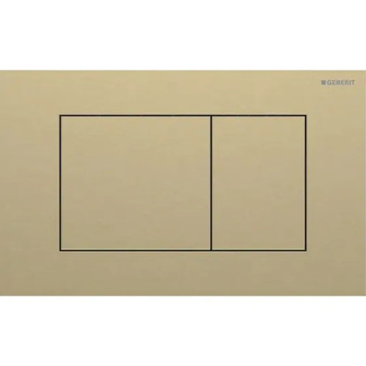 Geberit Sigma40 Square Dual Flush Plate Brushed Brass | 115.629.QF.1
